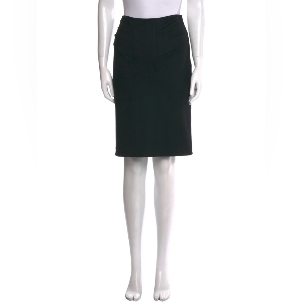 Diane Von Furstenberg Black Knee-Length Pencil Skirt